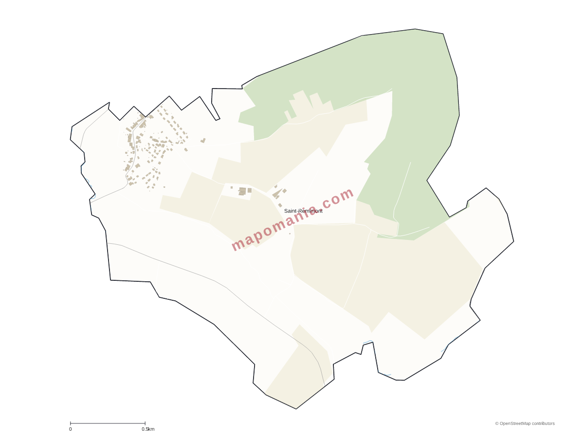 Carte de Saint-Remimont à personnaliser