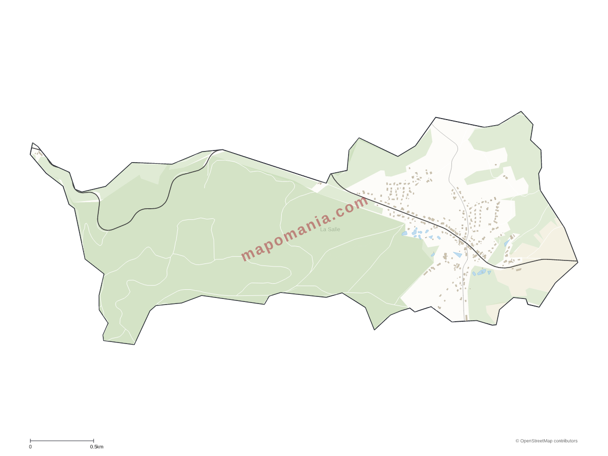 Carte de La Salle à personnaliser