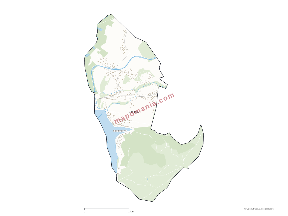 Carte de Sanchey à personnaliser