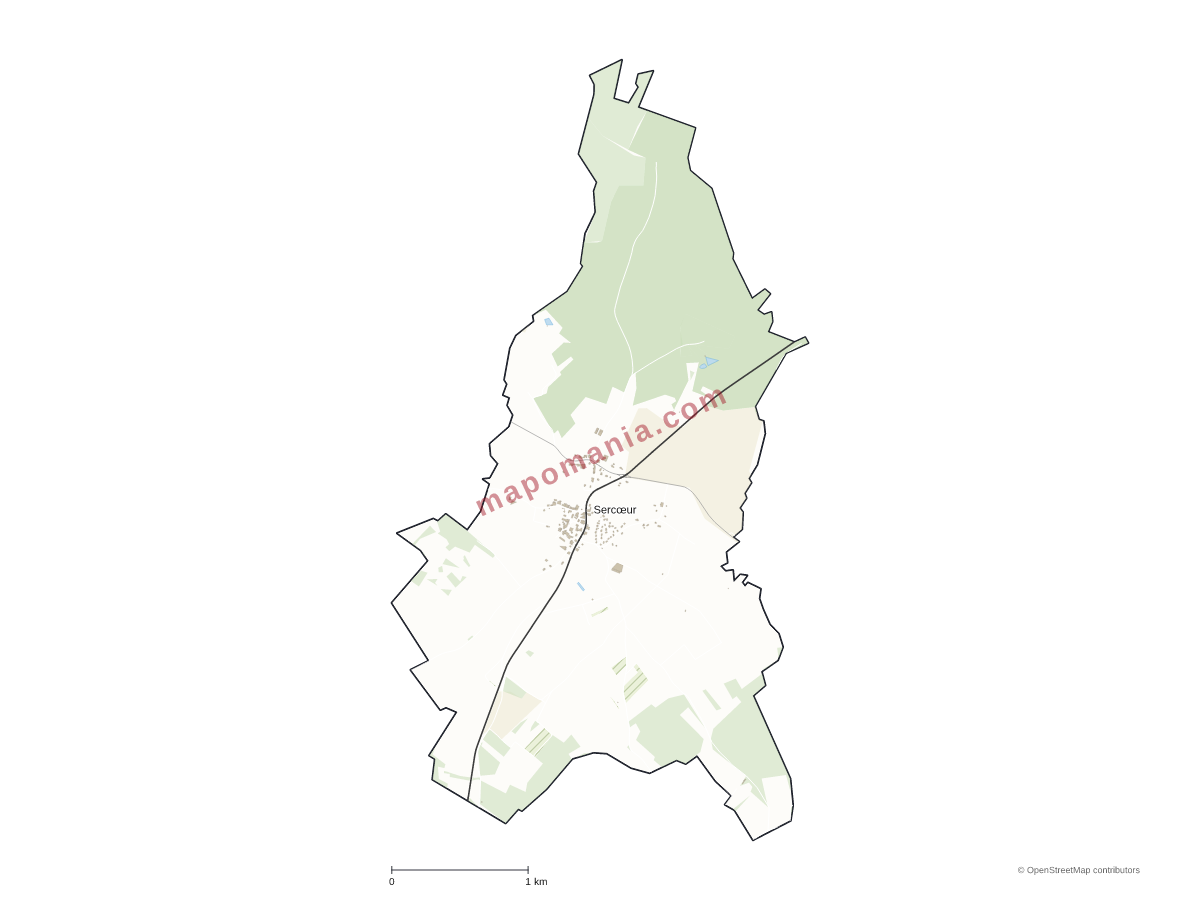 Carte de Sercœur à personnaliser