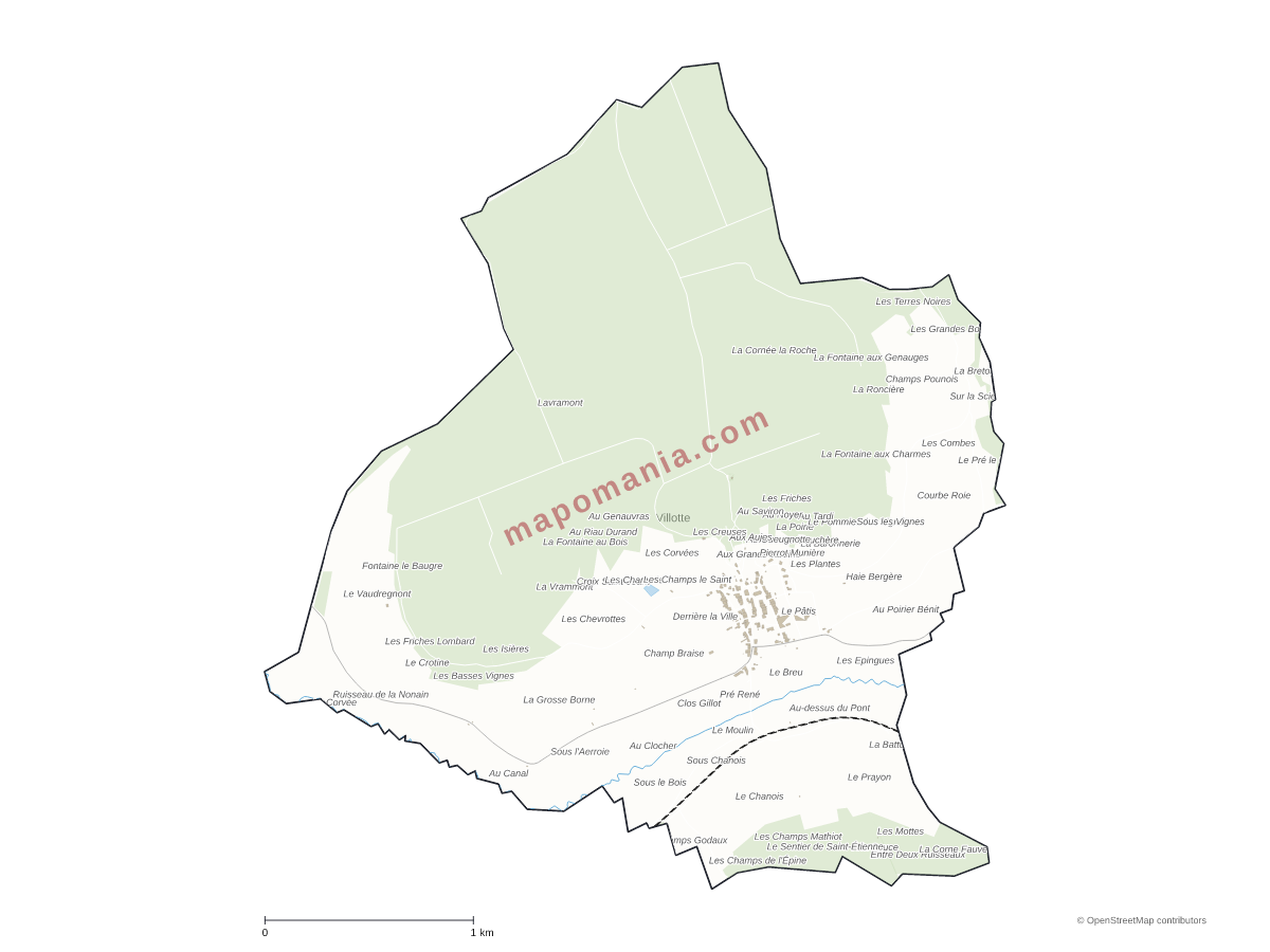 Carte de Villotte à personnaliser