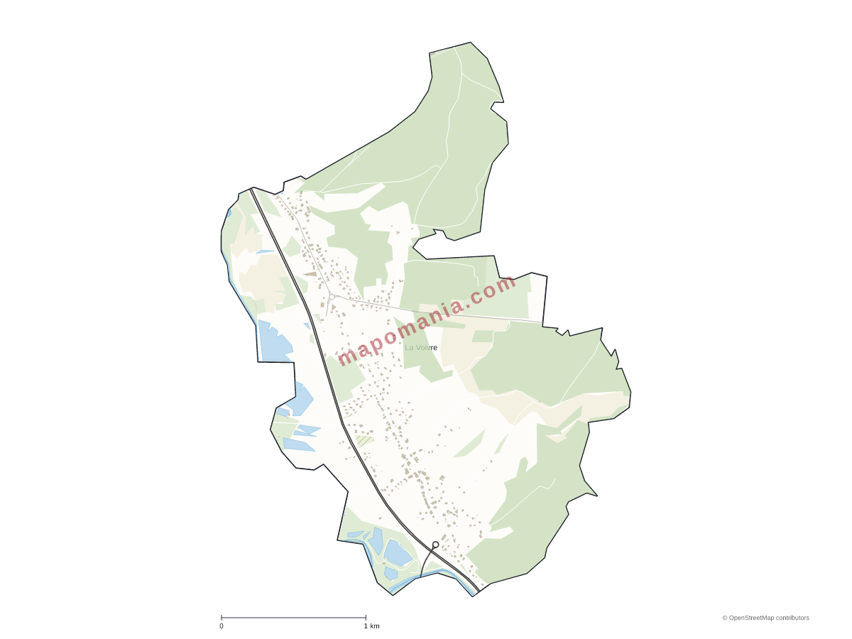 Carte de La Voivre à personnaliser