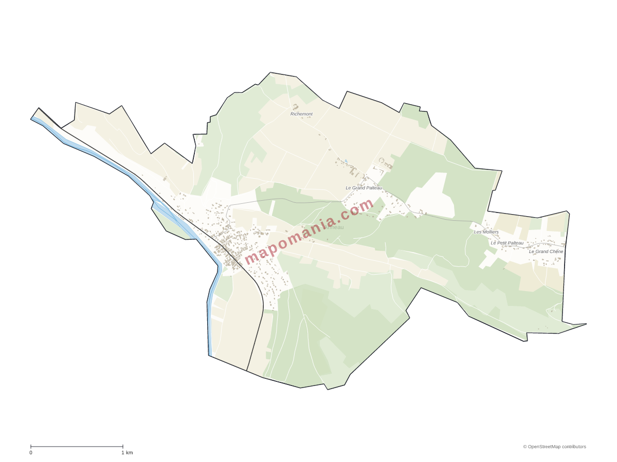 Carte de Armeau à personnaliser