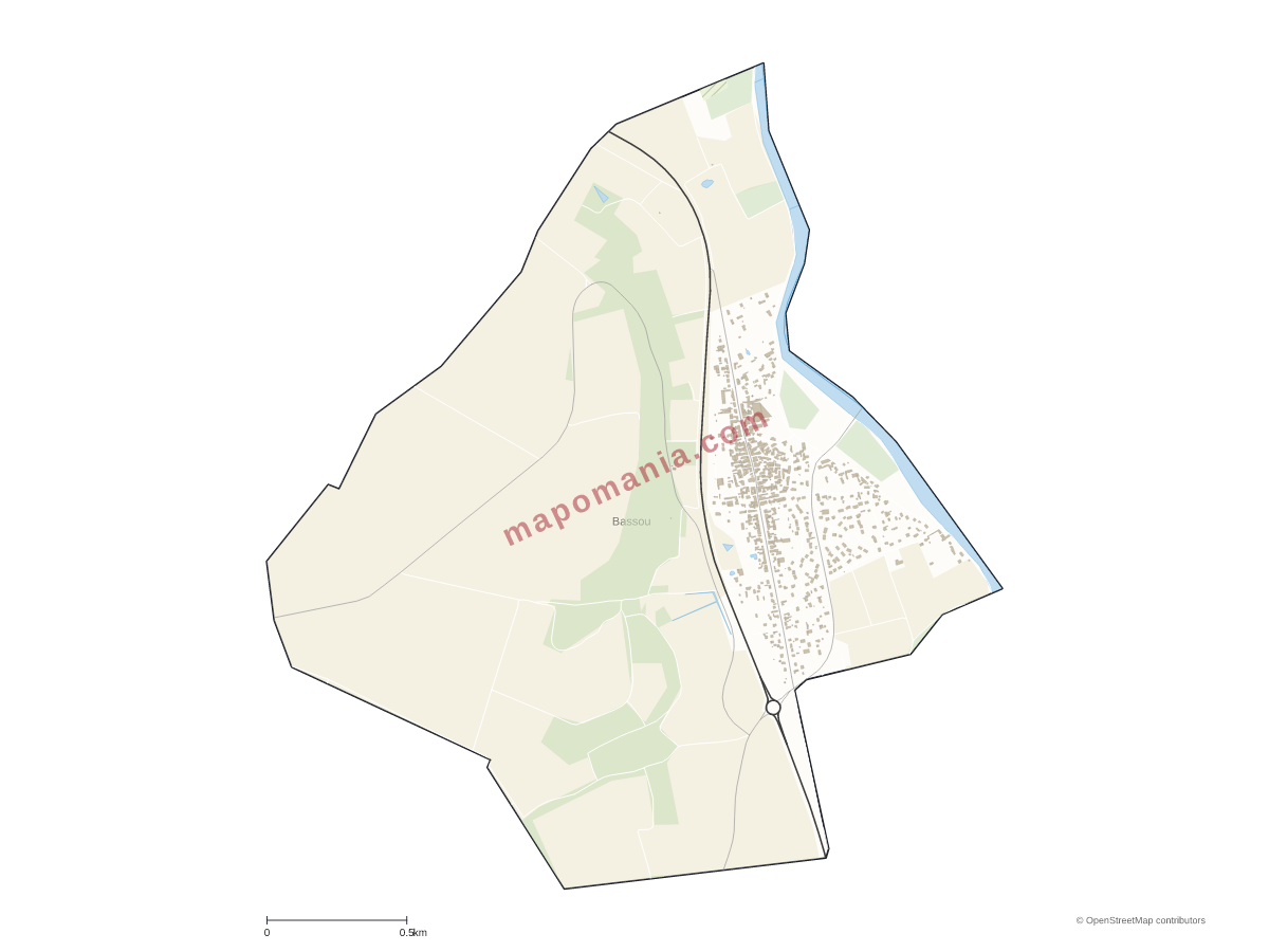 Carte de Bassou à personnaliser