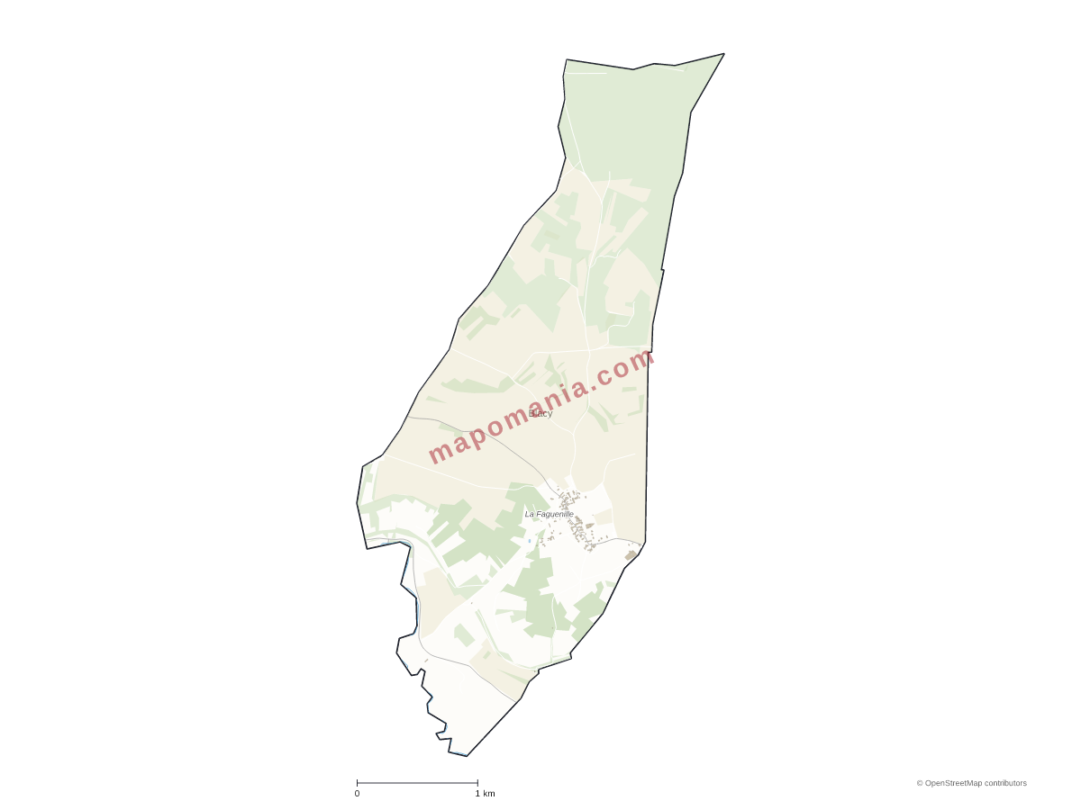 Carte de Blacy à personnaliser