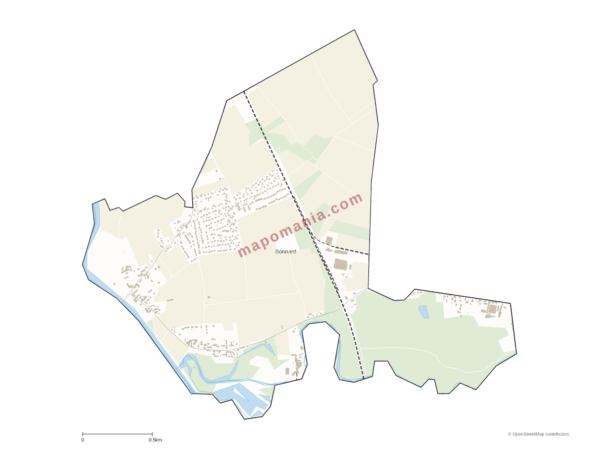 Carte de Bonnard à personnaliser