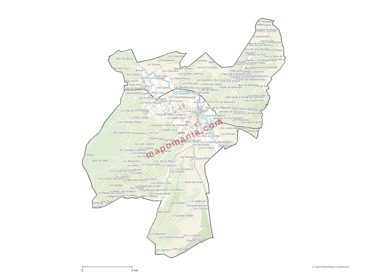 Carte de Chablis à personnaliser