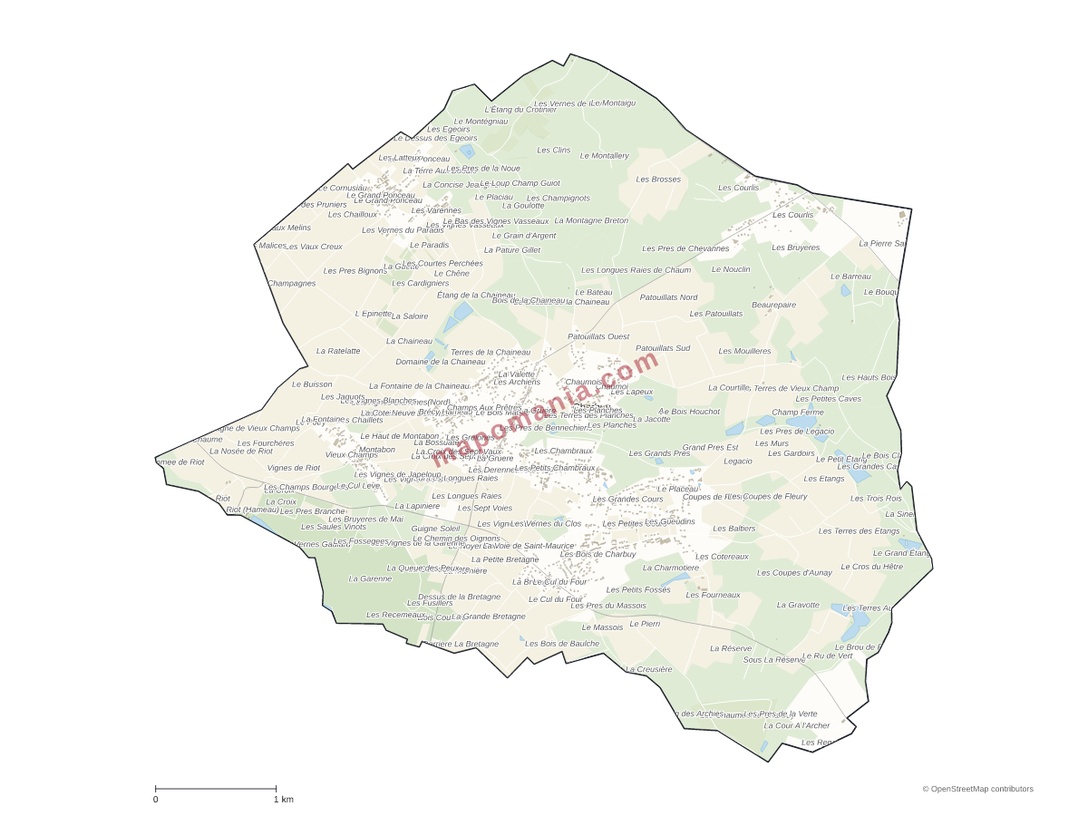 Carte de Charbuy à personnaliser