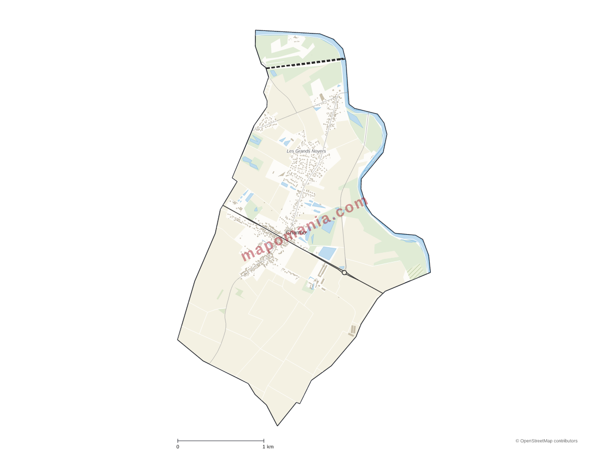 Carte de Charmoy à personnaliser