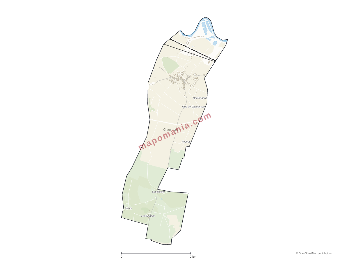 Carte de Chaumont à personnaliser