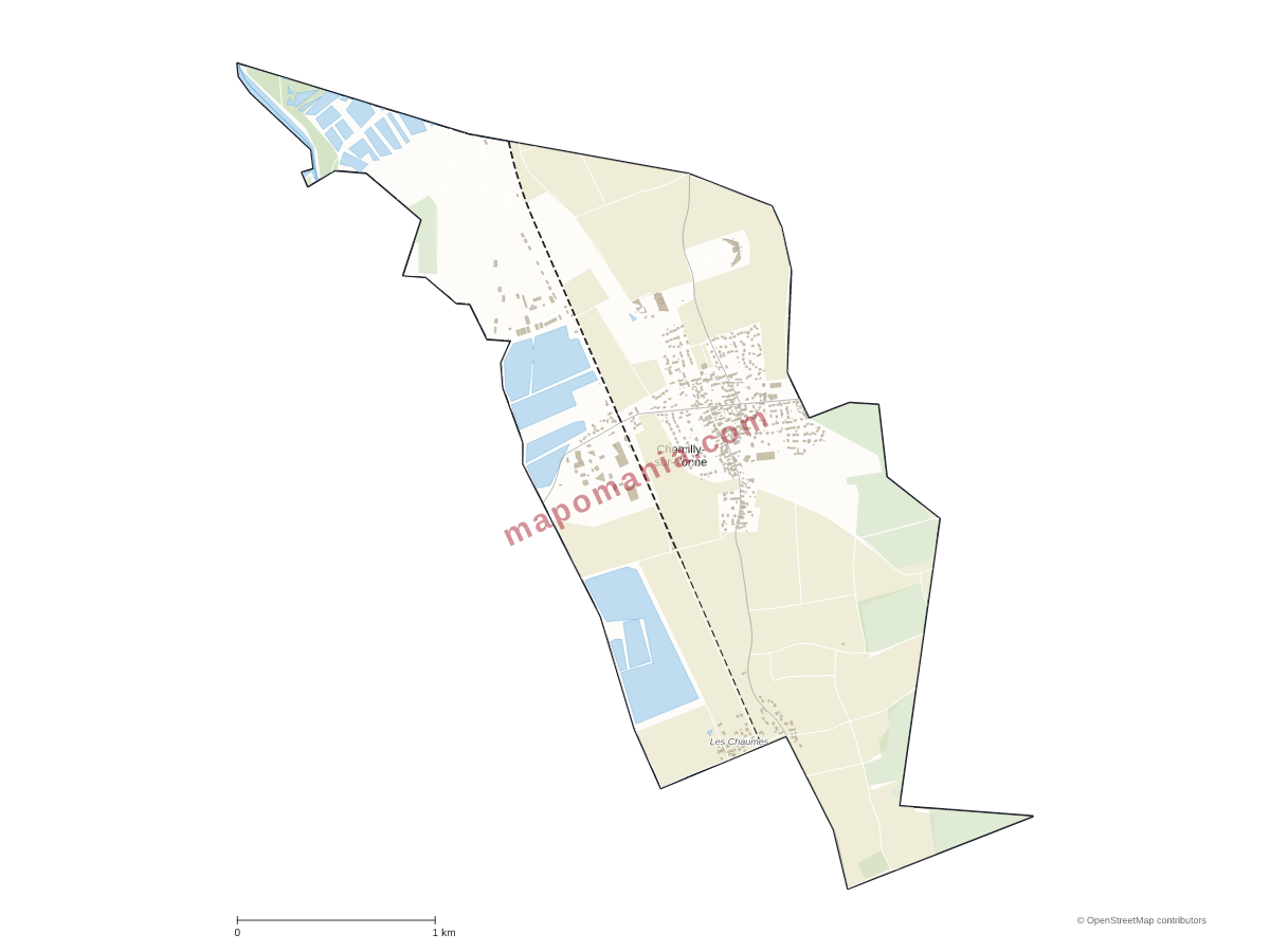 Carte de Chemilly-sur-Yonne à personnaliser