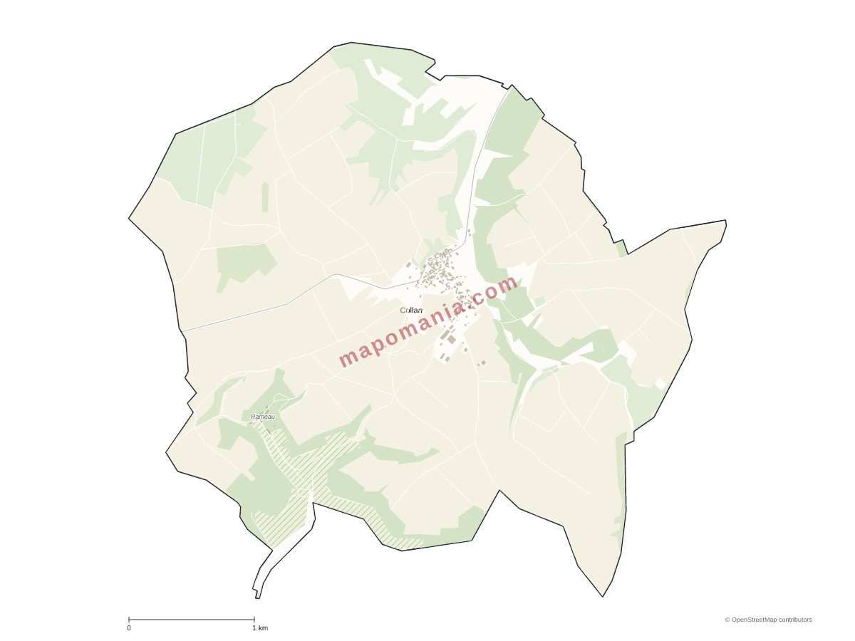 Carte de Collan à personnaliser