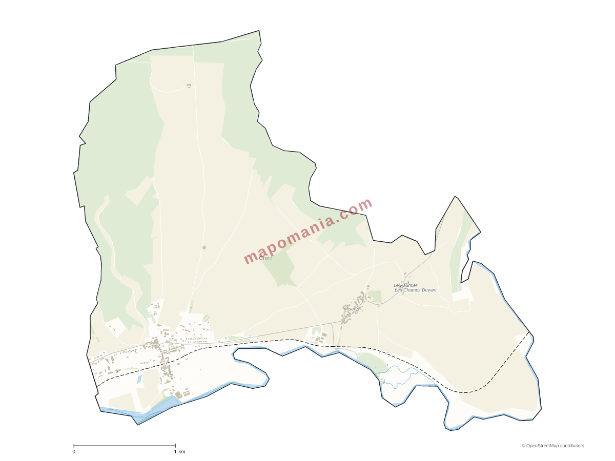 Carte de Crain à personnaliser