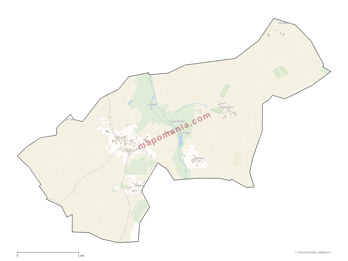 Carte de Égleny à personnaliser