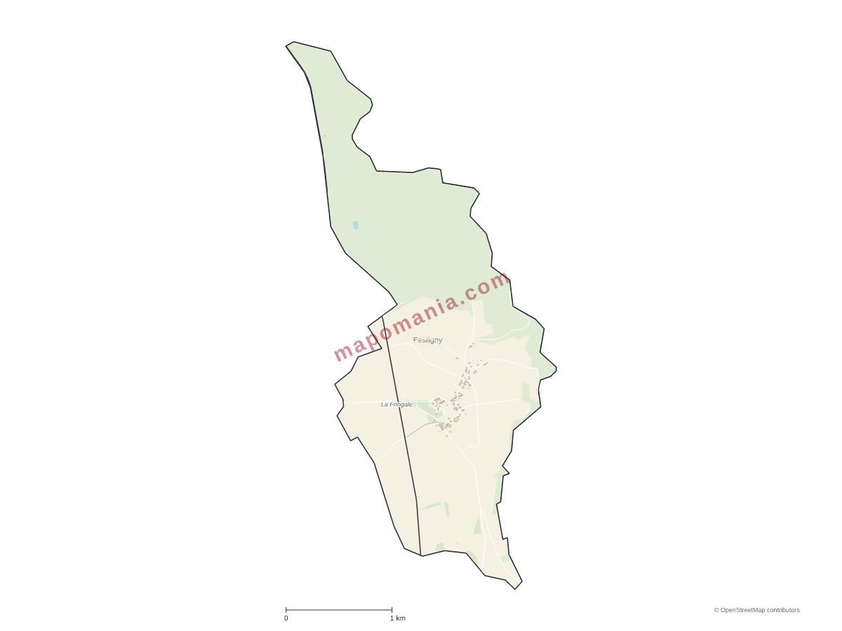 Carte de Festigny à personnaliser