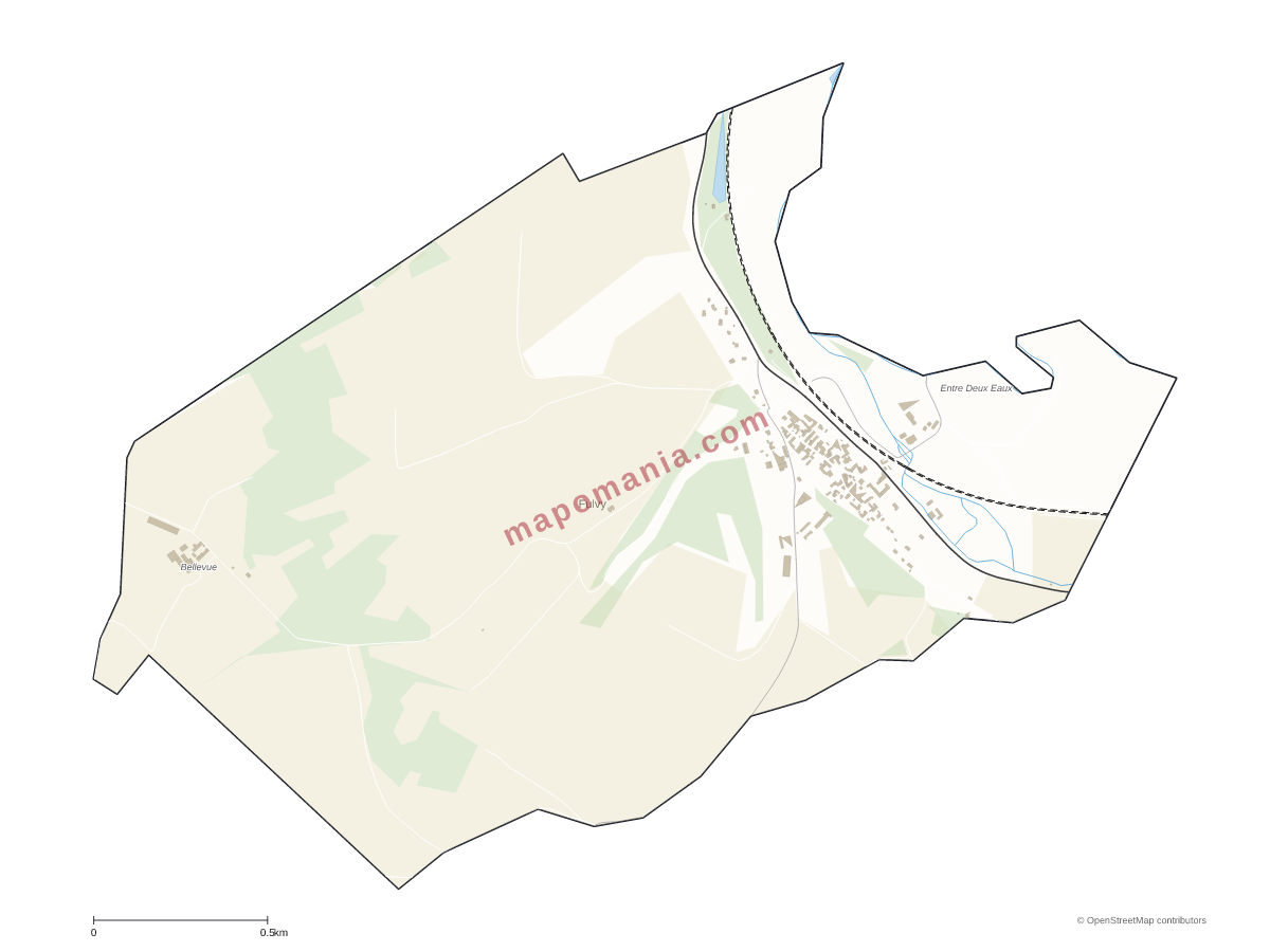 Carte de Fulvy à personnaliser