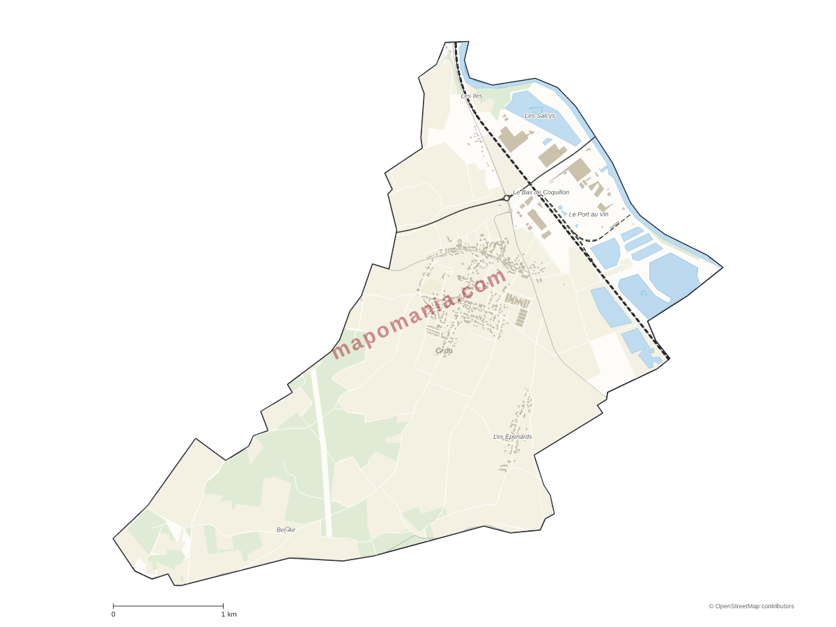 Carte de Gron à personnaliser