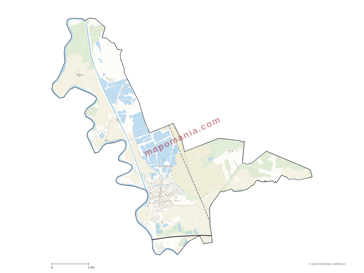 Carte de Gurgy à personnaliser