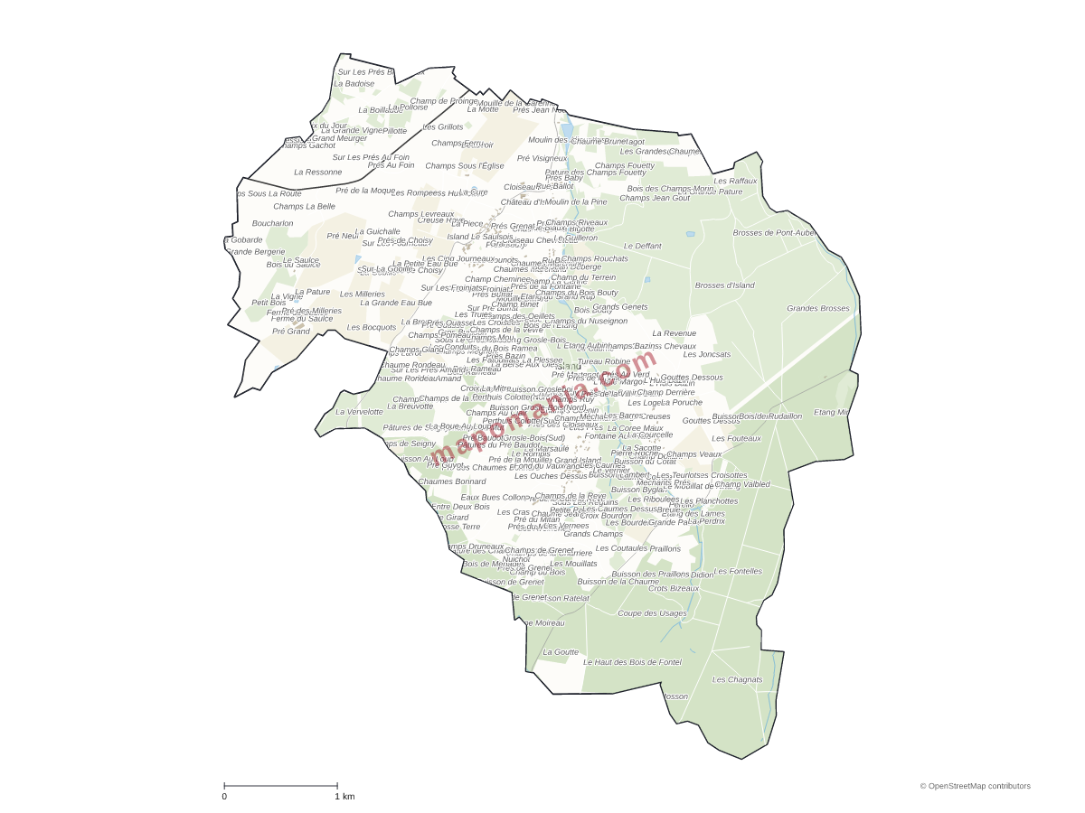 Carte de Island à personnaliser