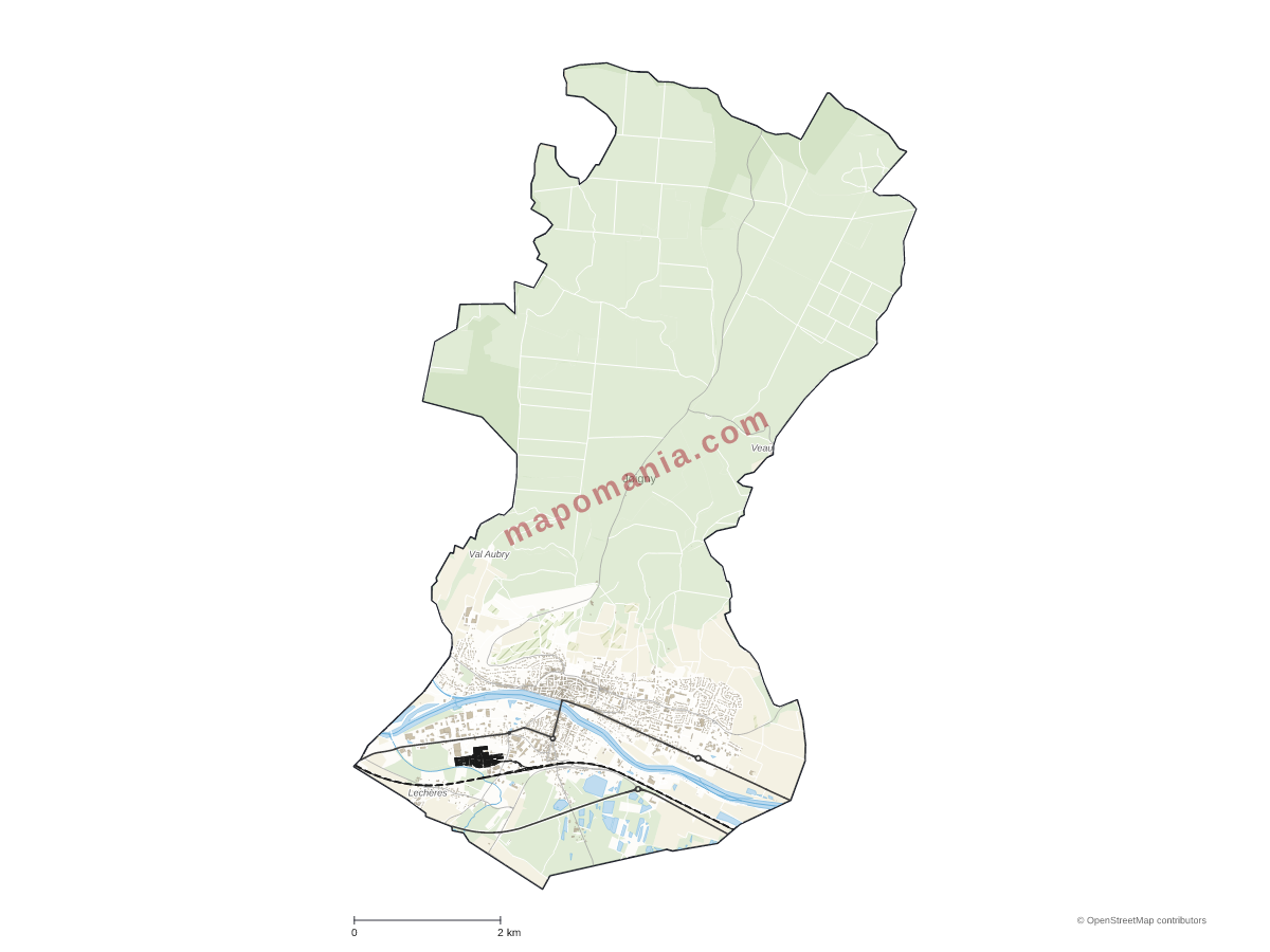 Carte de Joigny à personnaliser