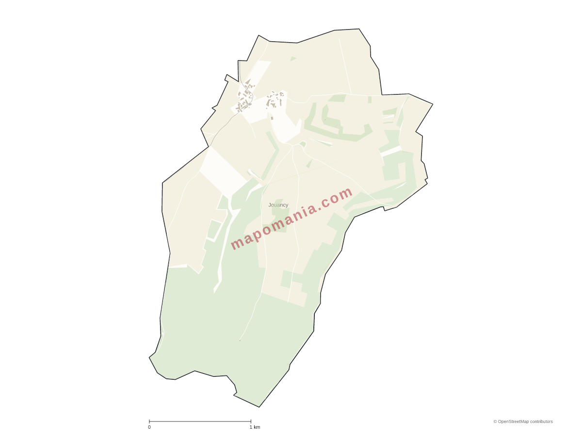 Carte de Jouancy à personnaliser
