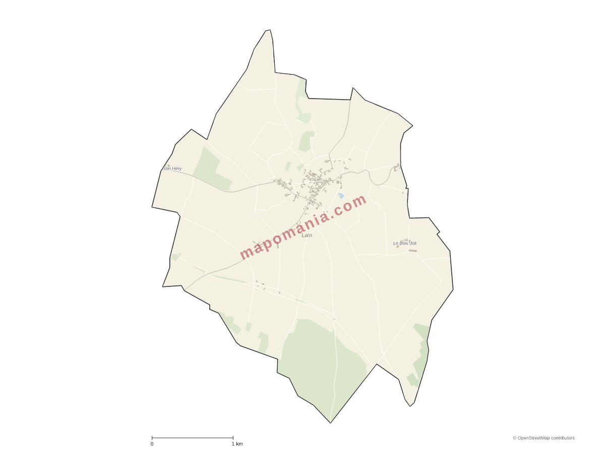 Carte de Lain à personnaliser