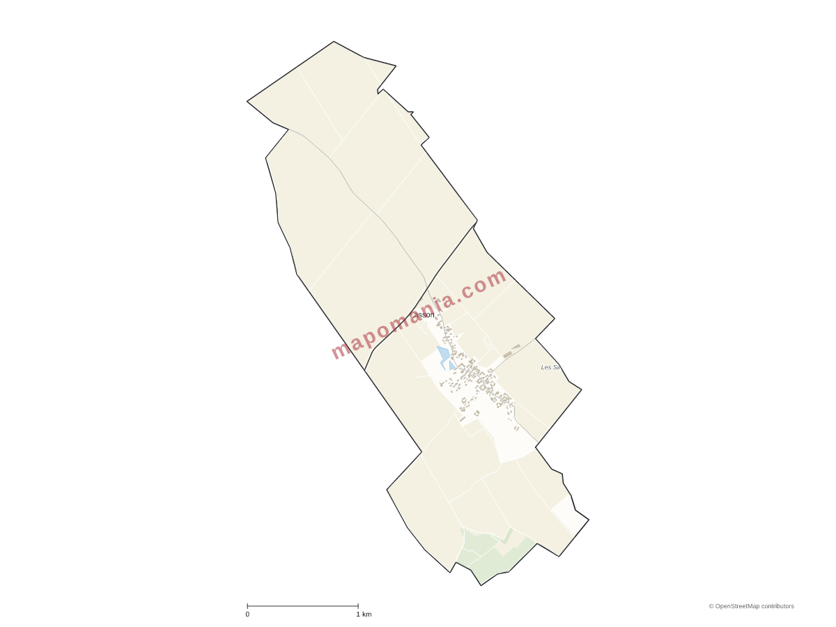 Carte de Lasson à personnaliser