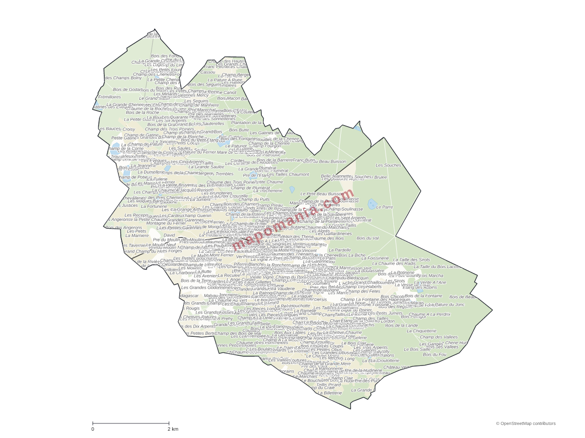 Carte de Lavau à personnaliser