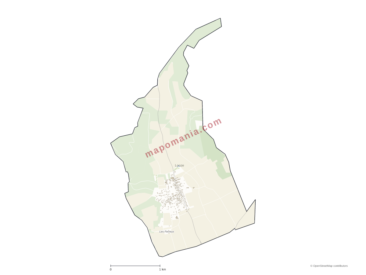 Carte de Looze à personnaliser