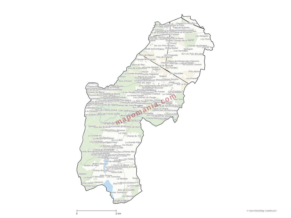 Carte de Magny à personnaliser
