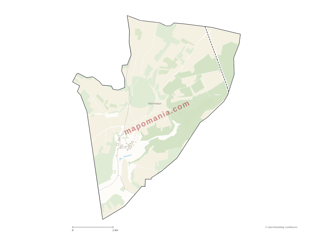 Carte de Marmeaux à personnaliser