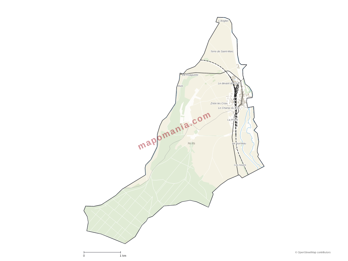 Carte de Nuits à personnaliser