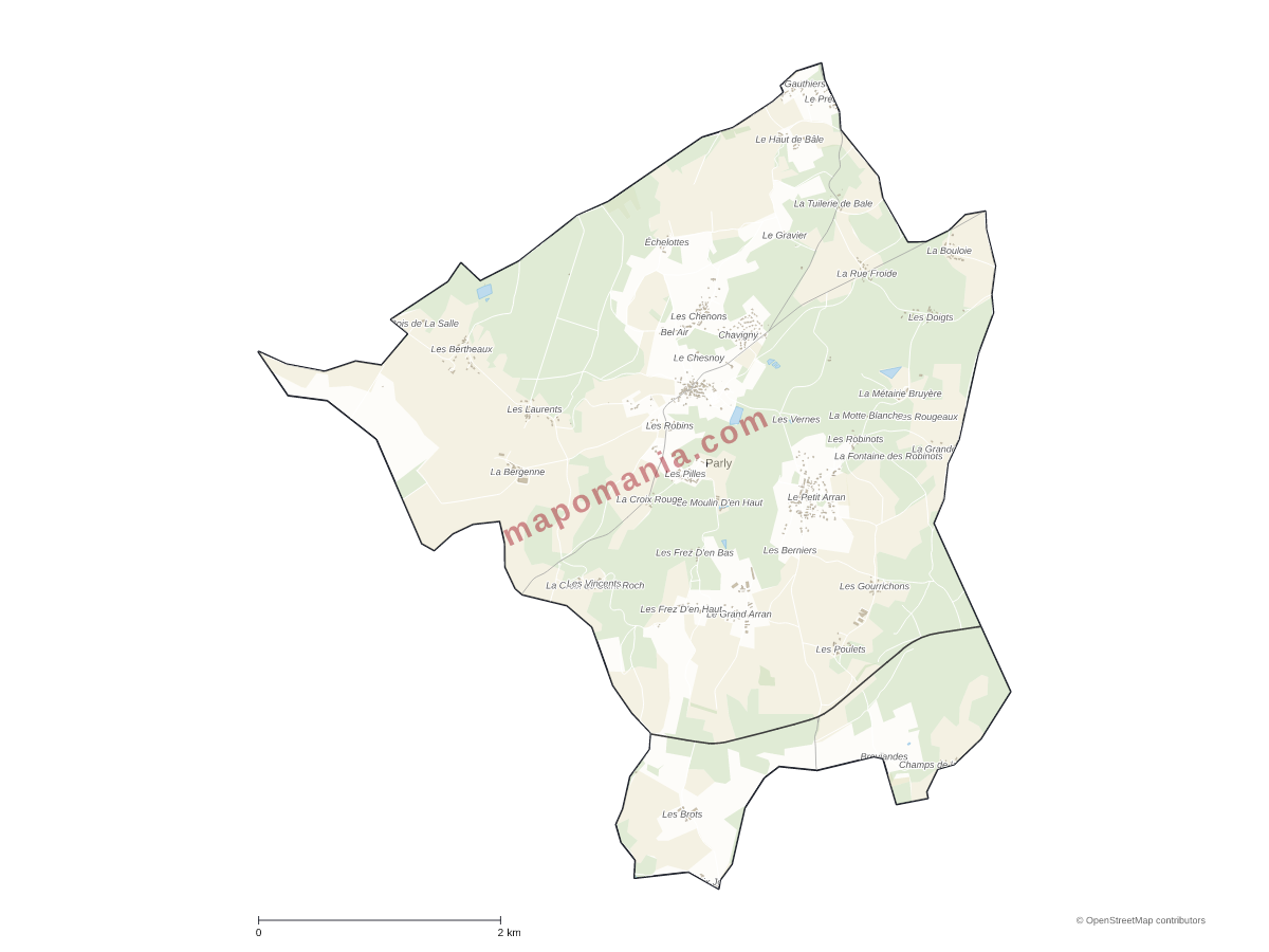 Carte de Parly à personnaliser