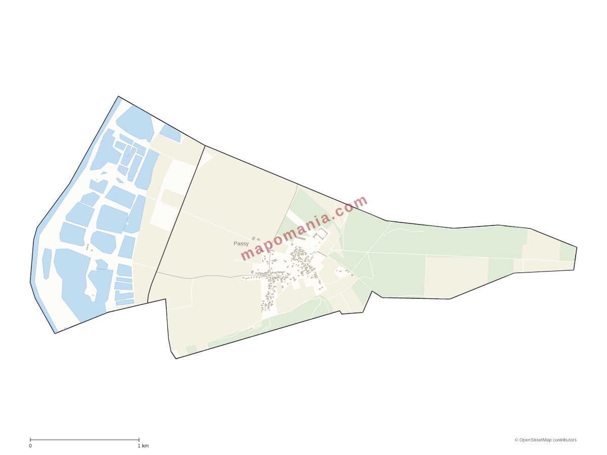 Carte de Passy à personnaliser