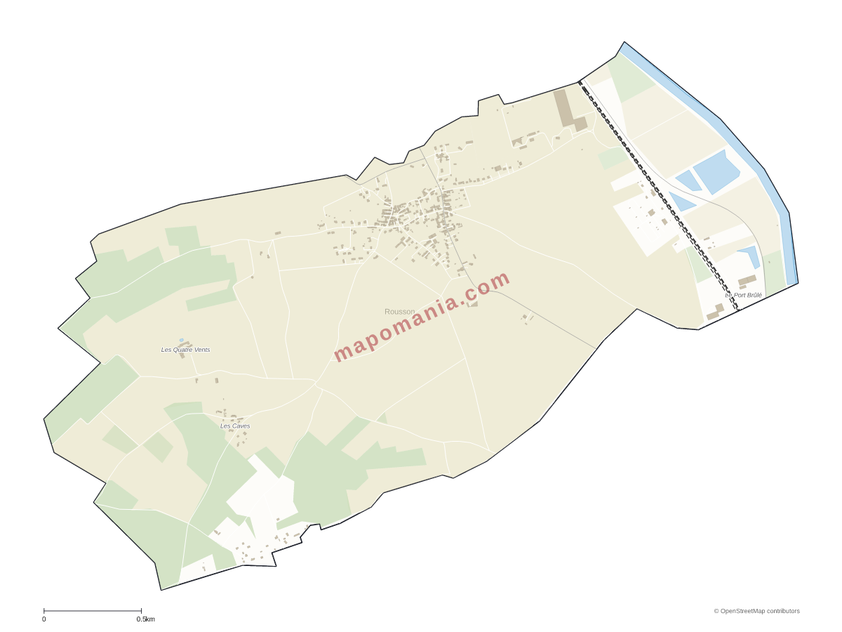 Carte de Rousson à personnaliser