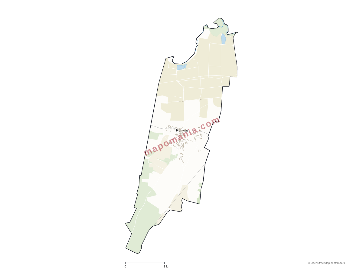 Carte de Rouvray à personnaliser