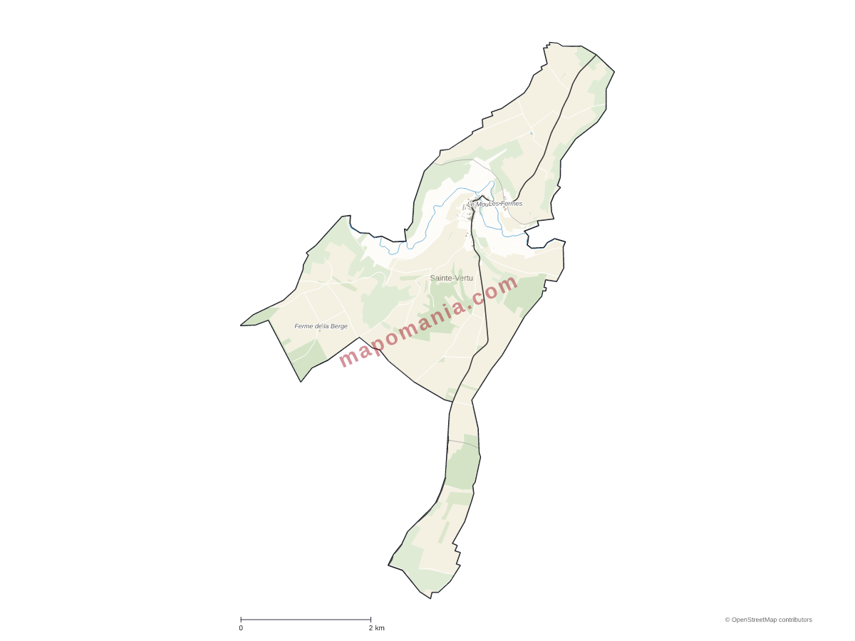 Carte de Sainte-Vertu à personnaliser