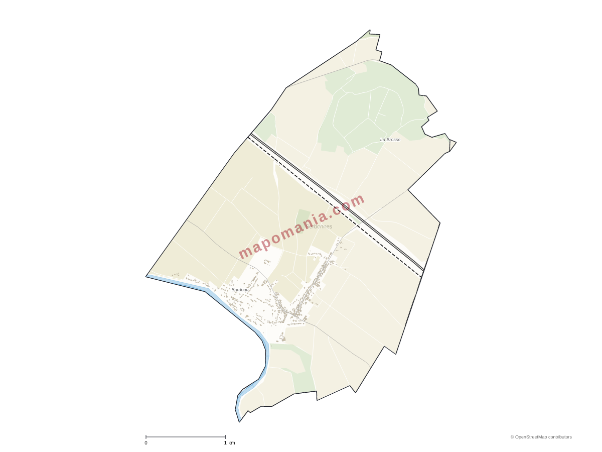 Carte de Serbonnes à personnaliser