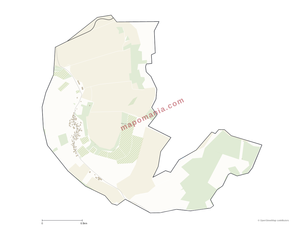 Carte de Tharoiseau à personnaliser