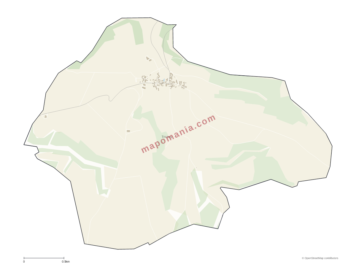 Carte de Trichey à personnaliser