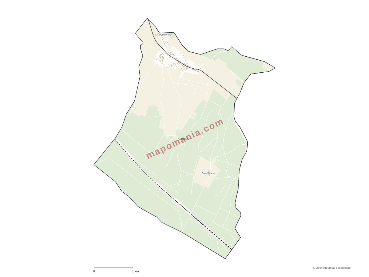 Carte de Vaumort à personnaliser