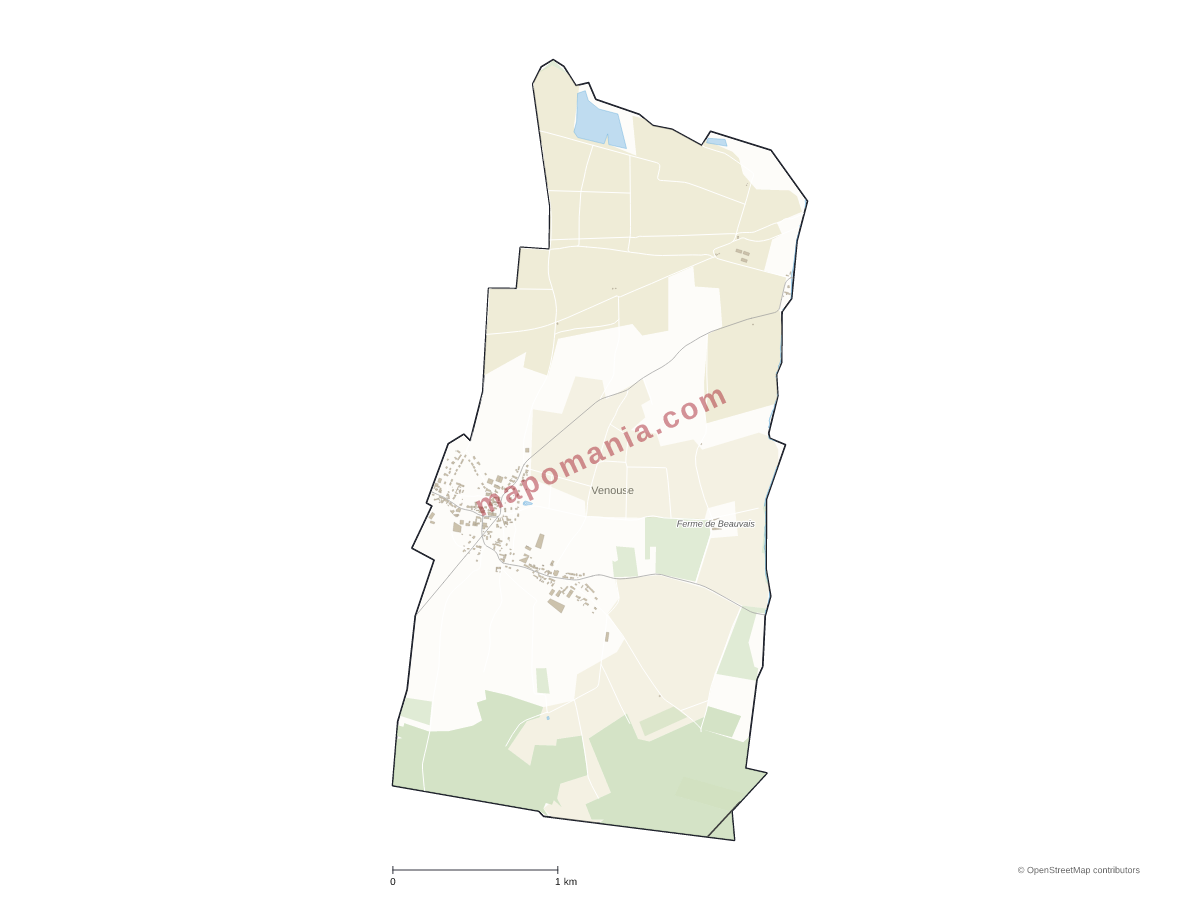 Carte de Venouse à personnaliser