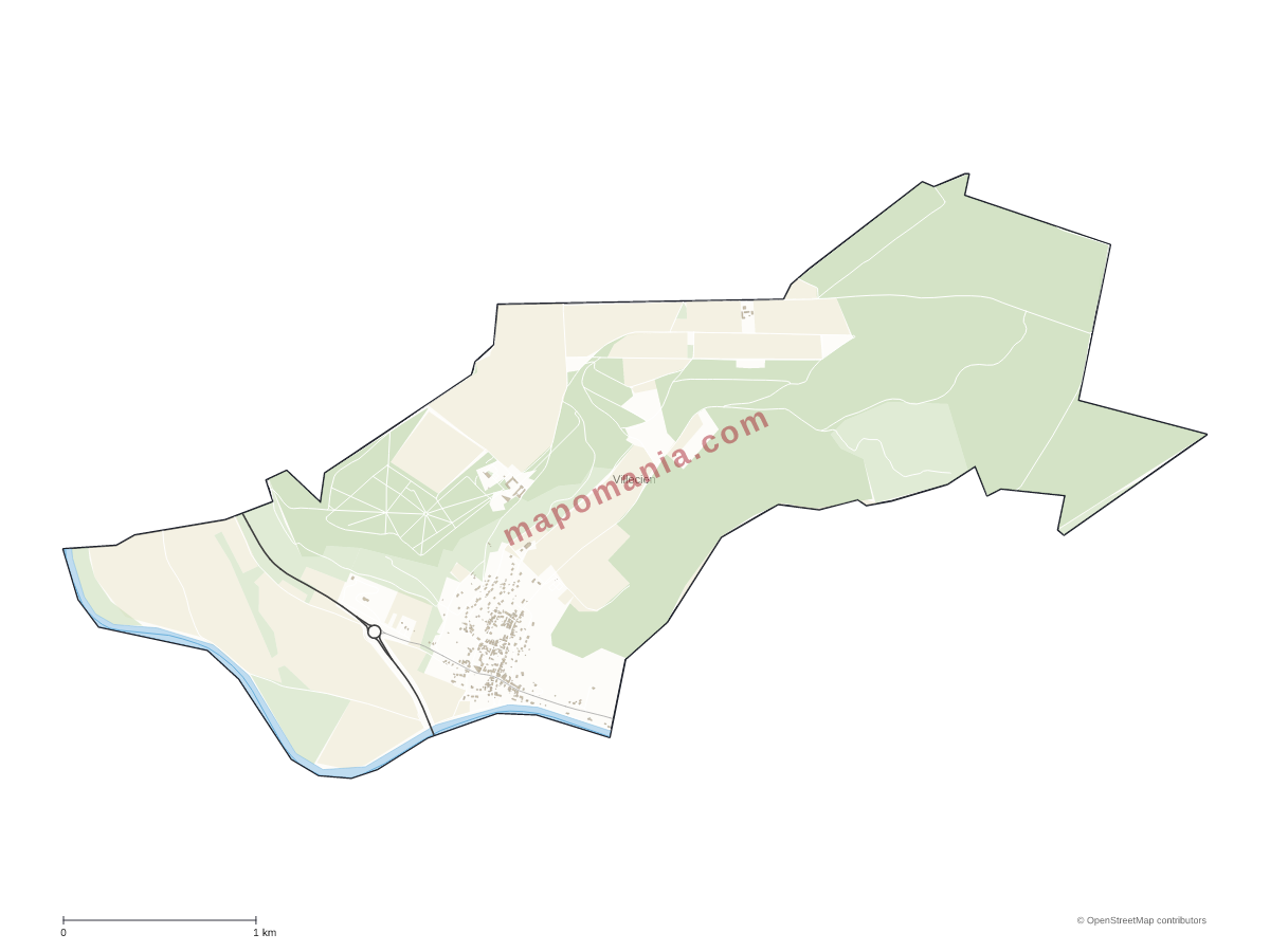 Carte de Villecien à personnaliser