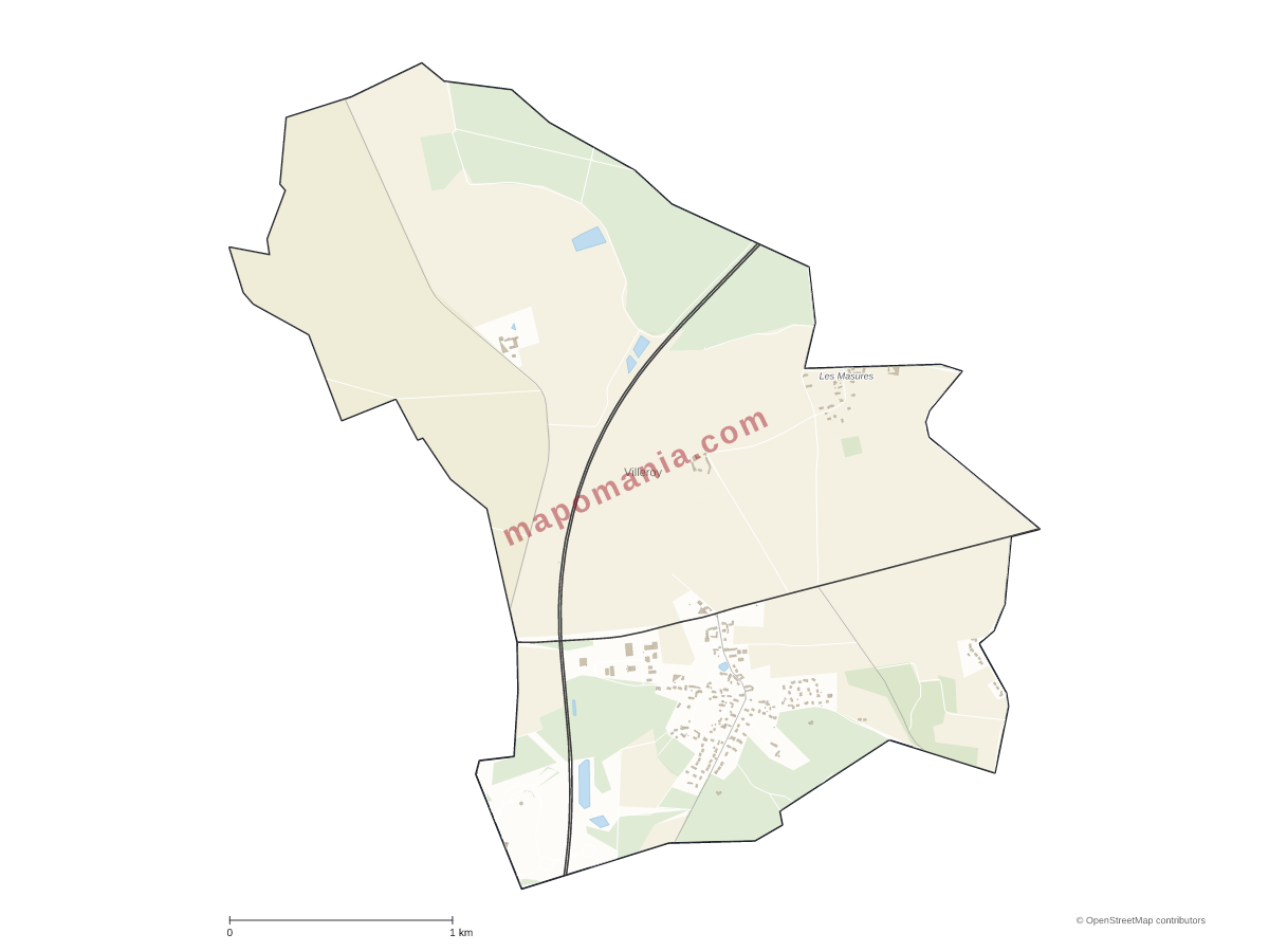 Carte de Villeroy à personnaliser