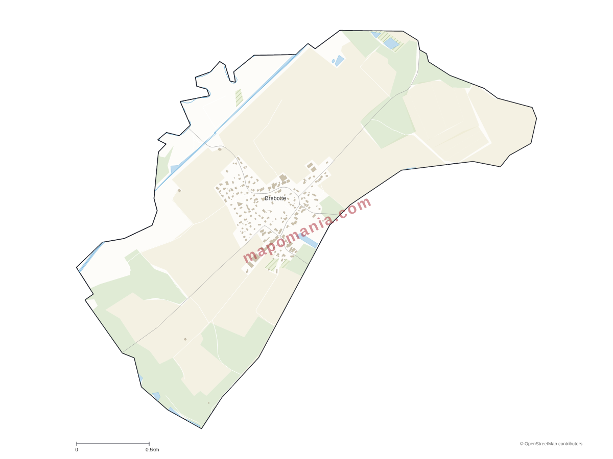 Carte de Brebotte à personnaliser