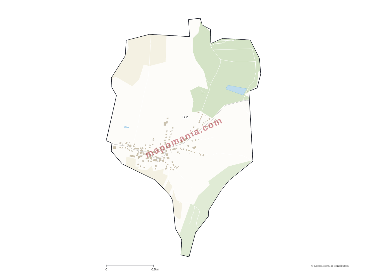 Carte de Buc à personnaliser