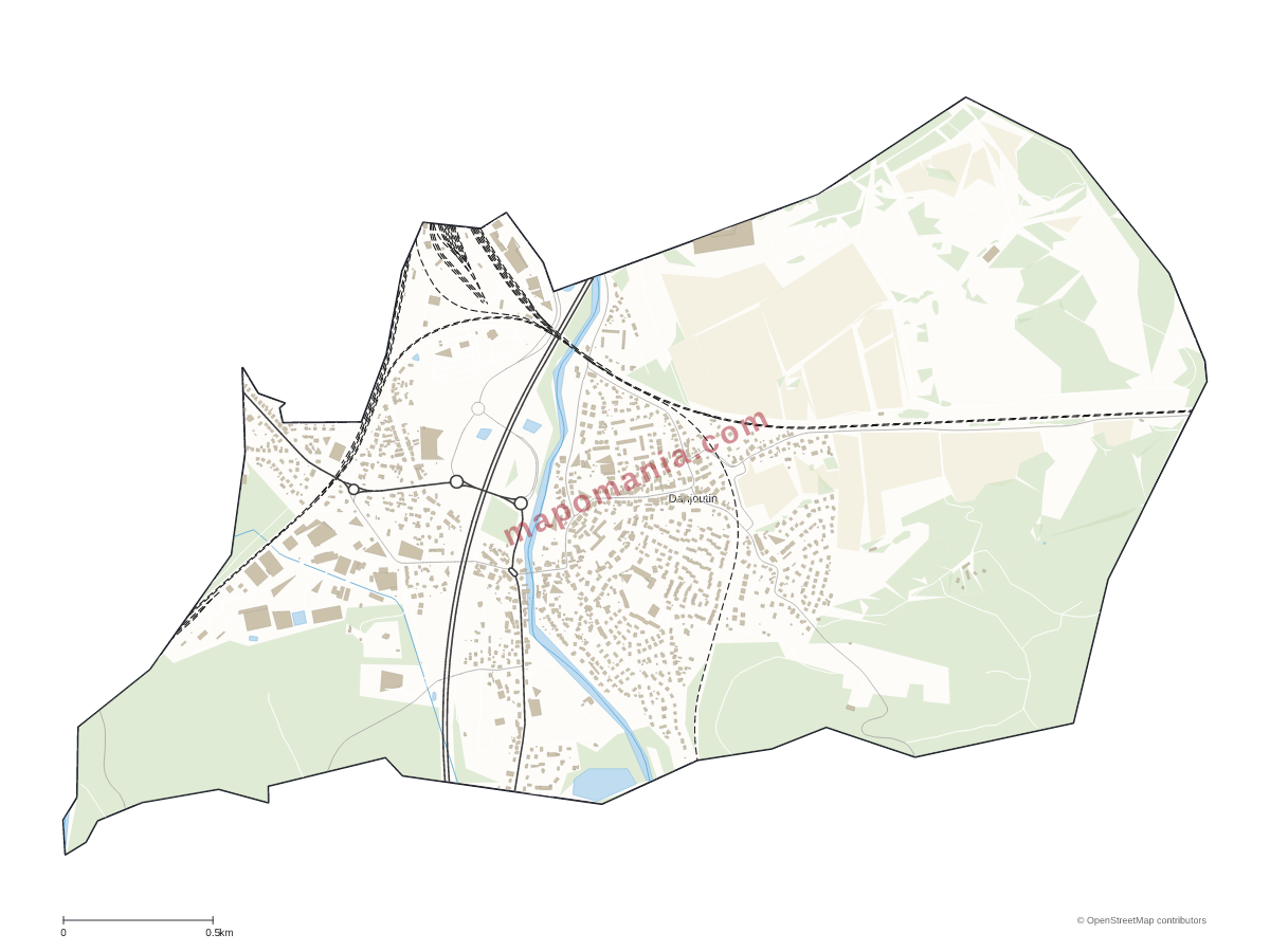 Carte de Danjoutin à personnaliser