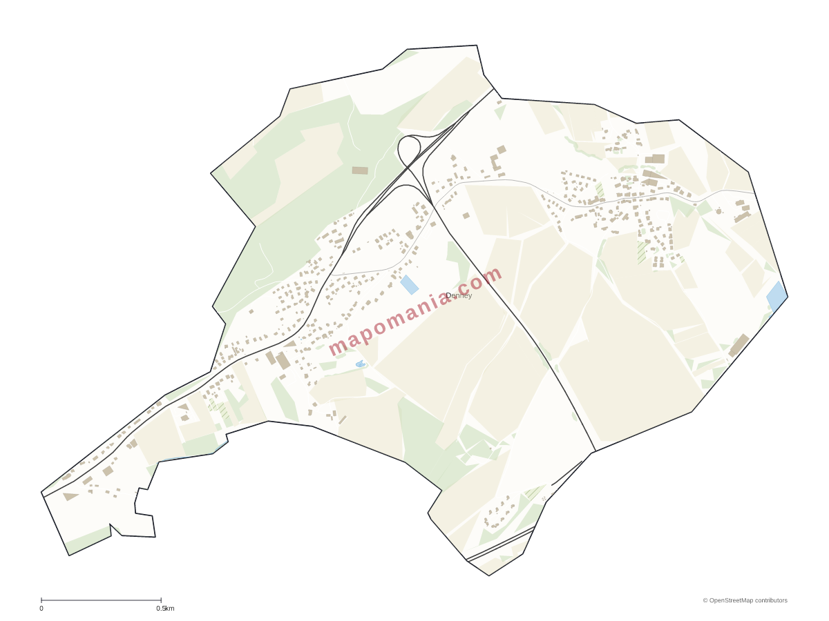 Carte de Denney à personnaliser