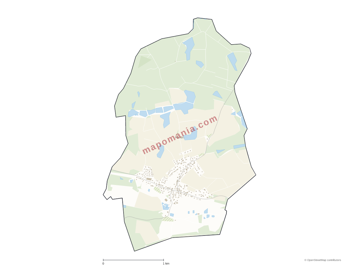 Carte de Faverois à personnaliser
