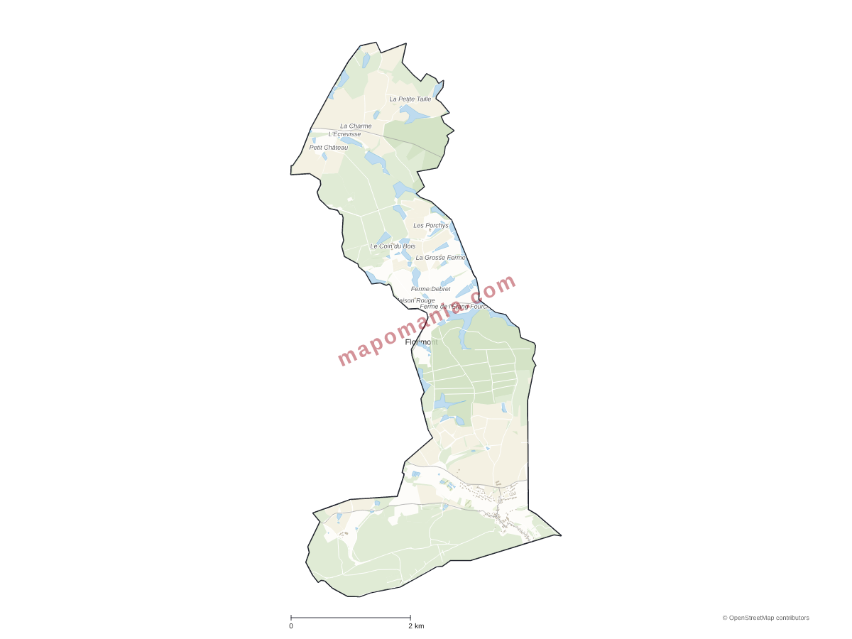 Carte de Florimont à personnaliser